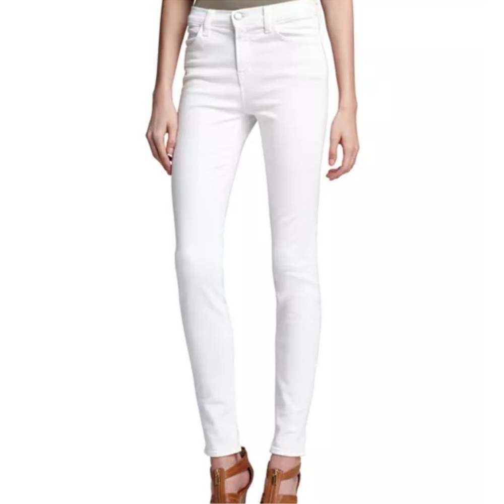 J Brand White "Maria" Skinny Jeans